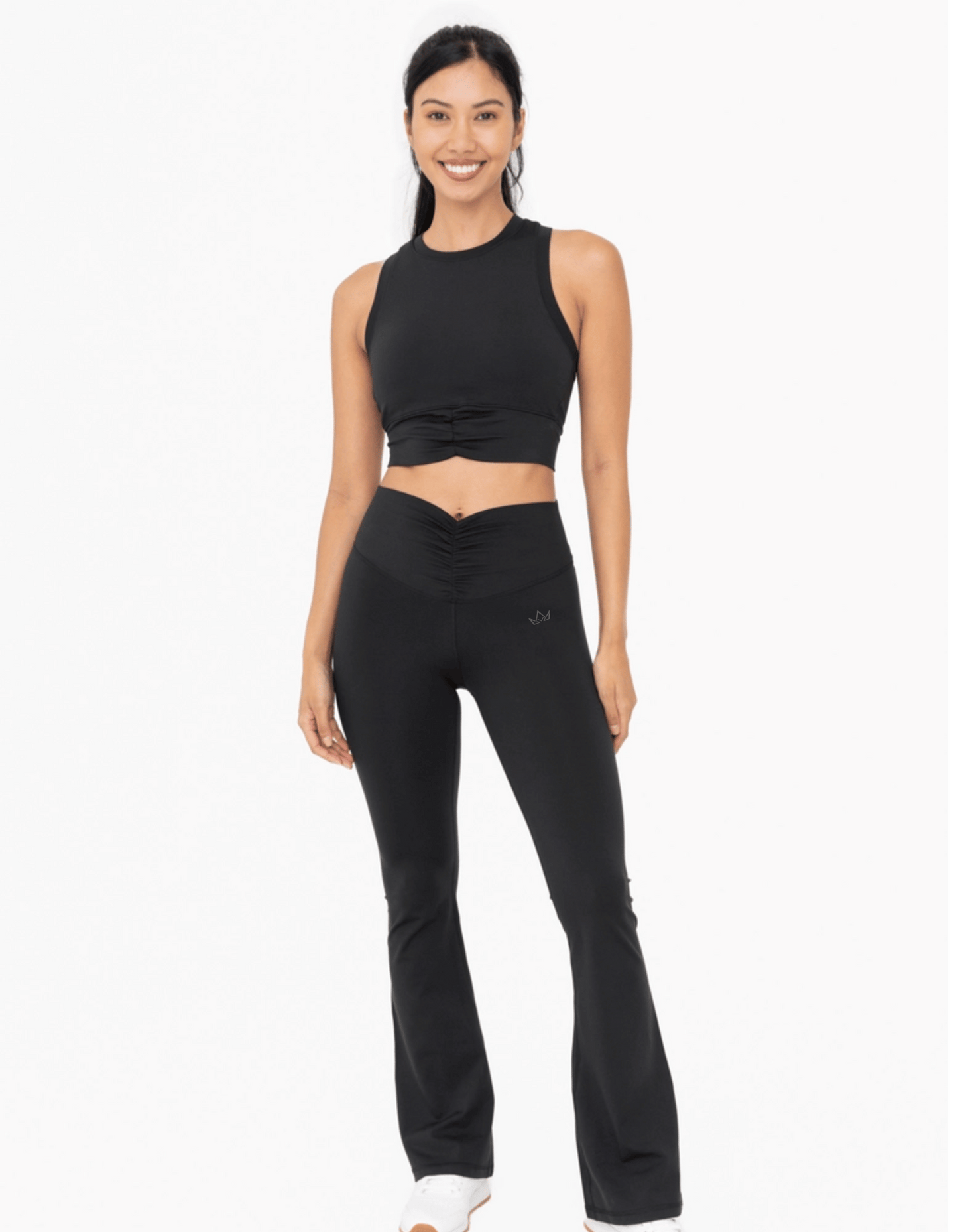 Scrunched Up Flare Legging