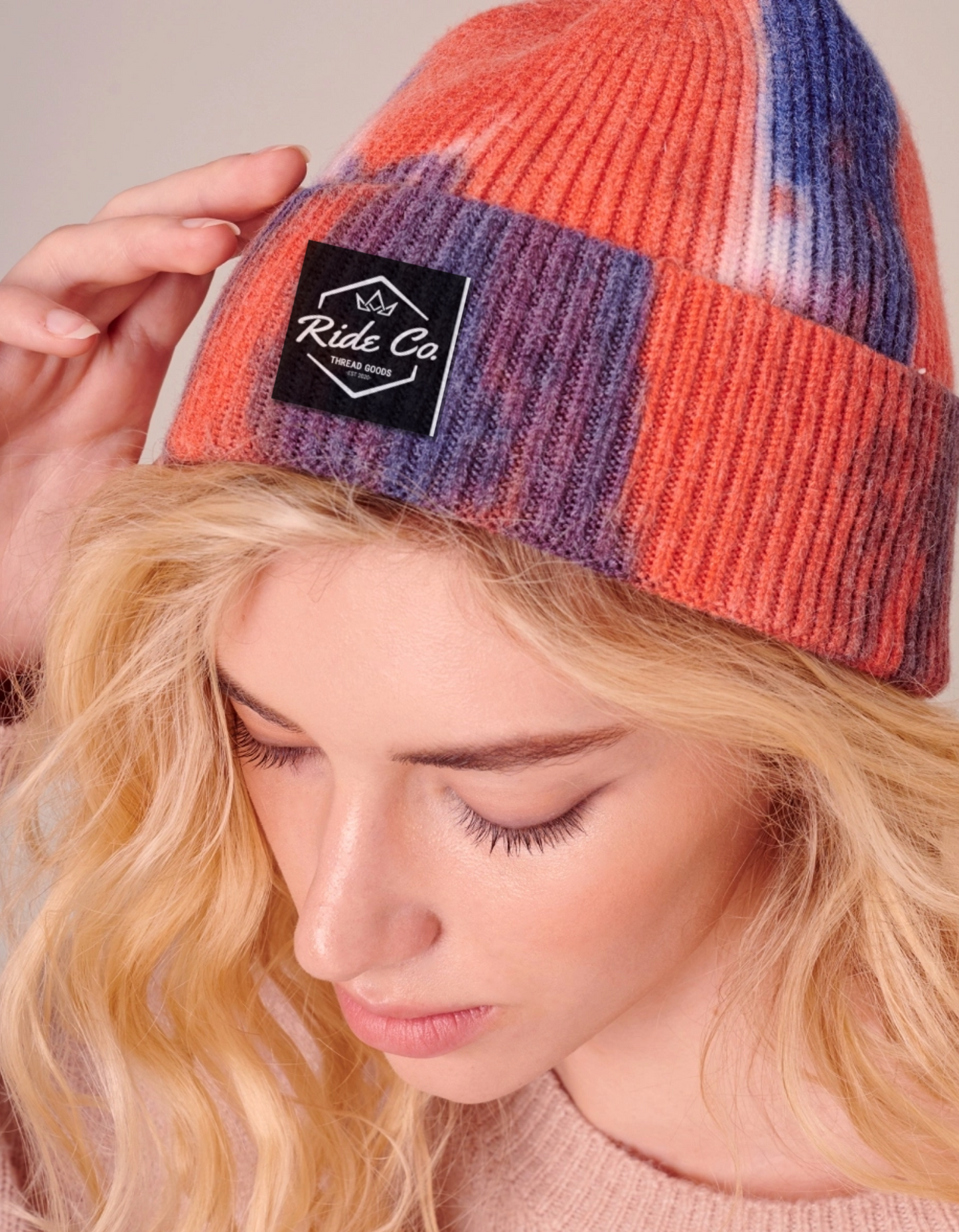 Tie Dye Cuffed Beanie