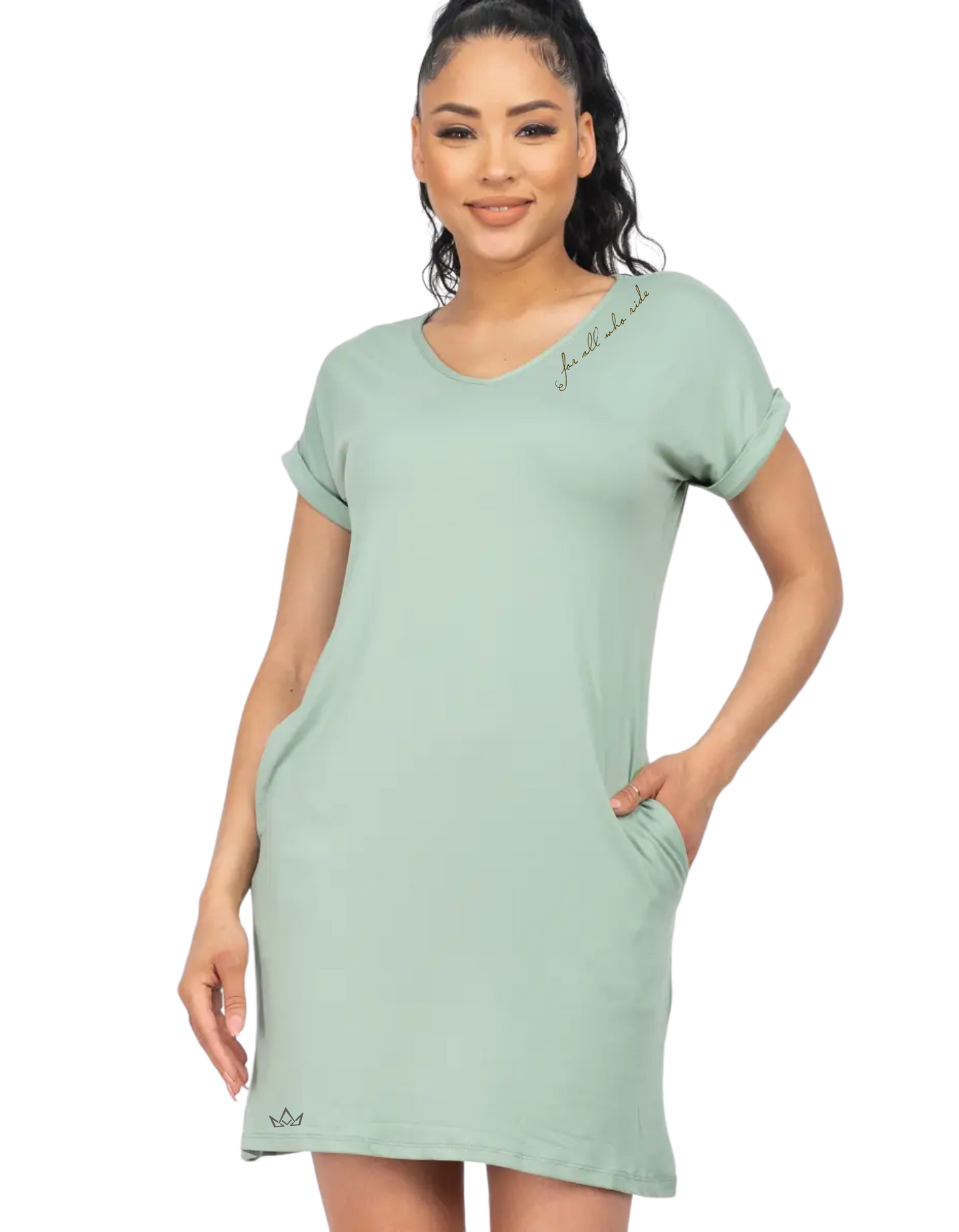 Skater V Neck Dress