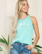 Cross Back Tank Top