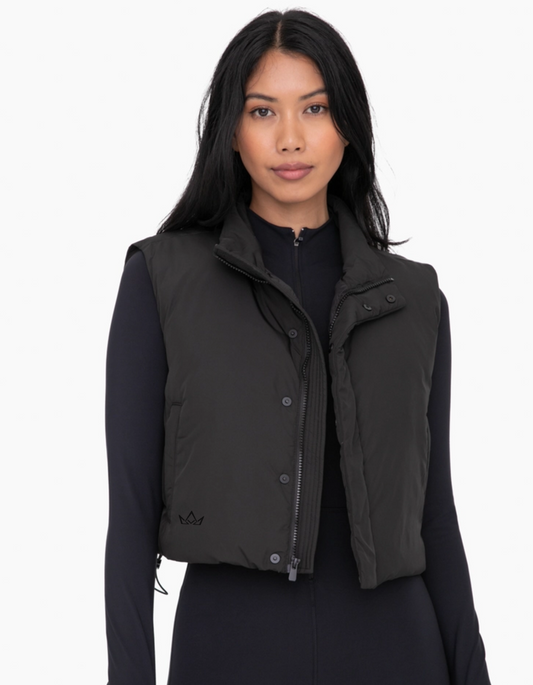 Cropped Puffer Vest