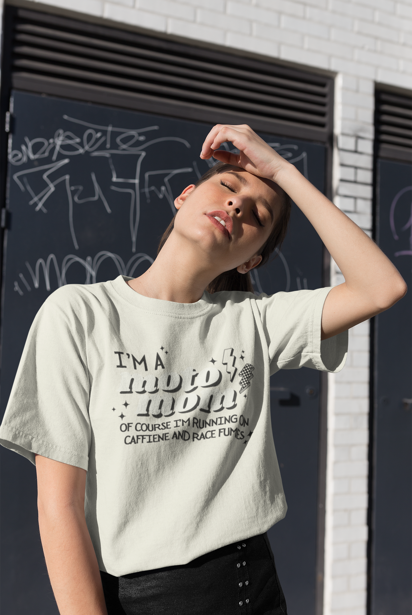 Moto Mom Oversize Tee