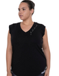 Raw Hem V-Neck Tee