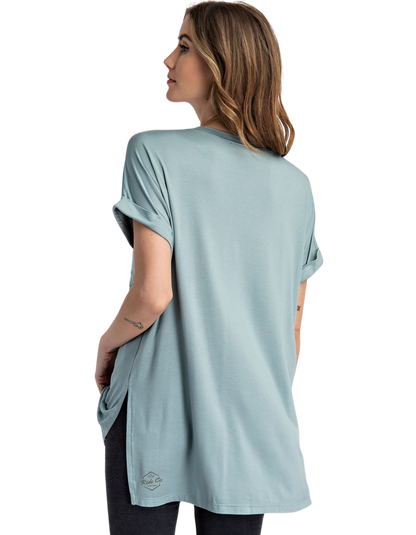 V Neck Oversize Pocket Tee